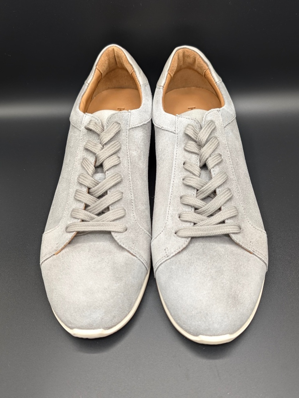 KOIO Parma Suede Sneaker Grey Mens Size 10 Low Top Leather Driving Trainer NWOB